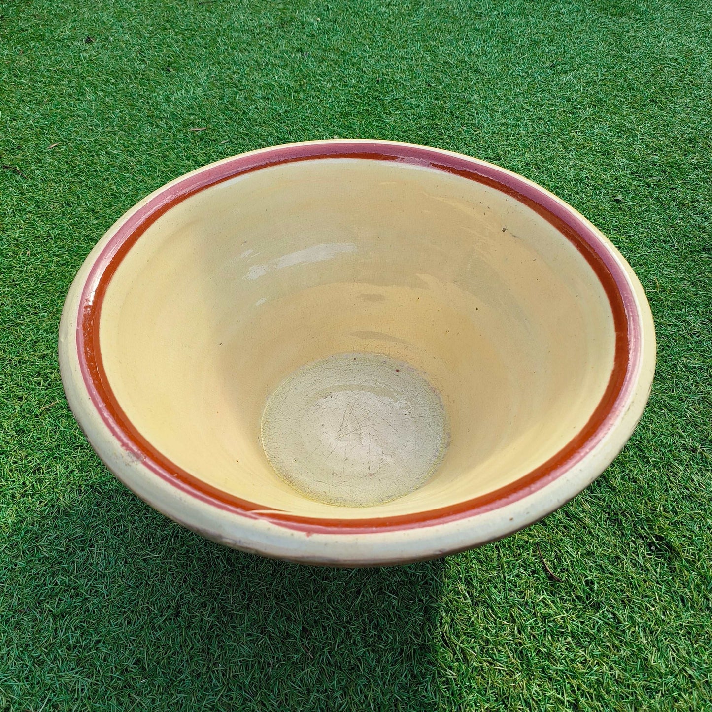 A Large English Victorian Dairy Bowl