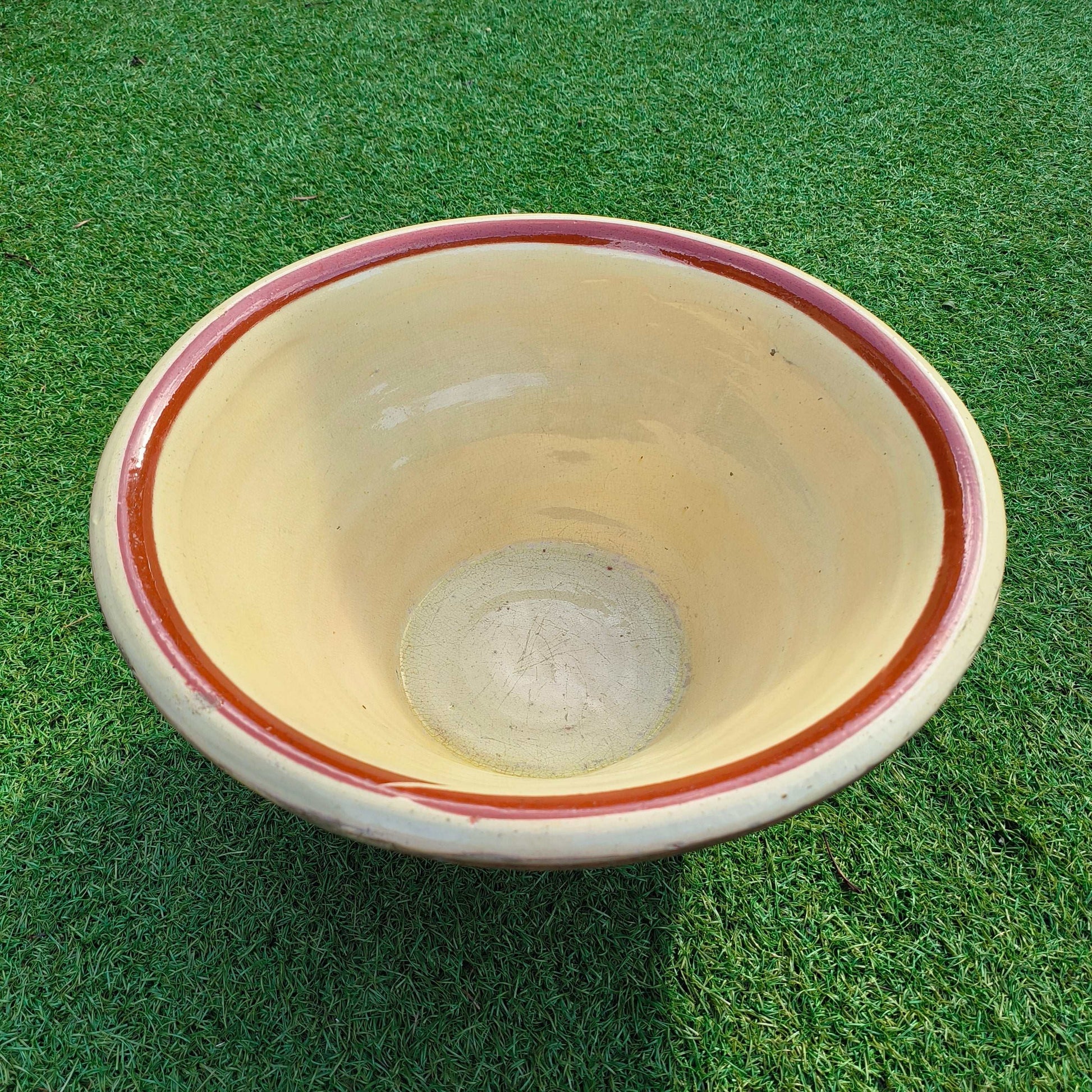 A Large English Victorian Dairy Bowl